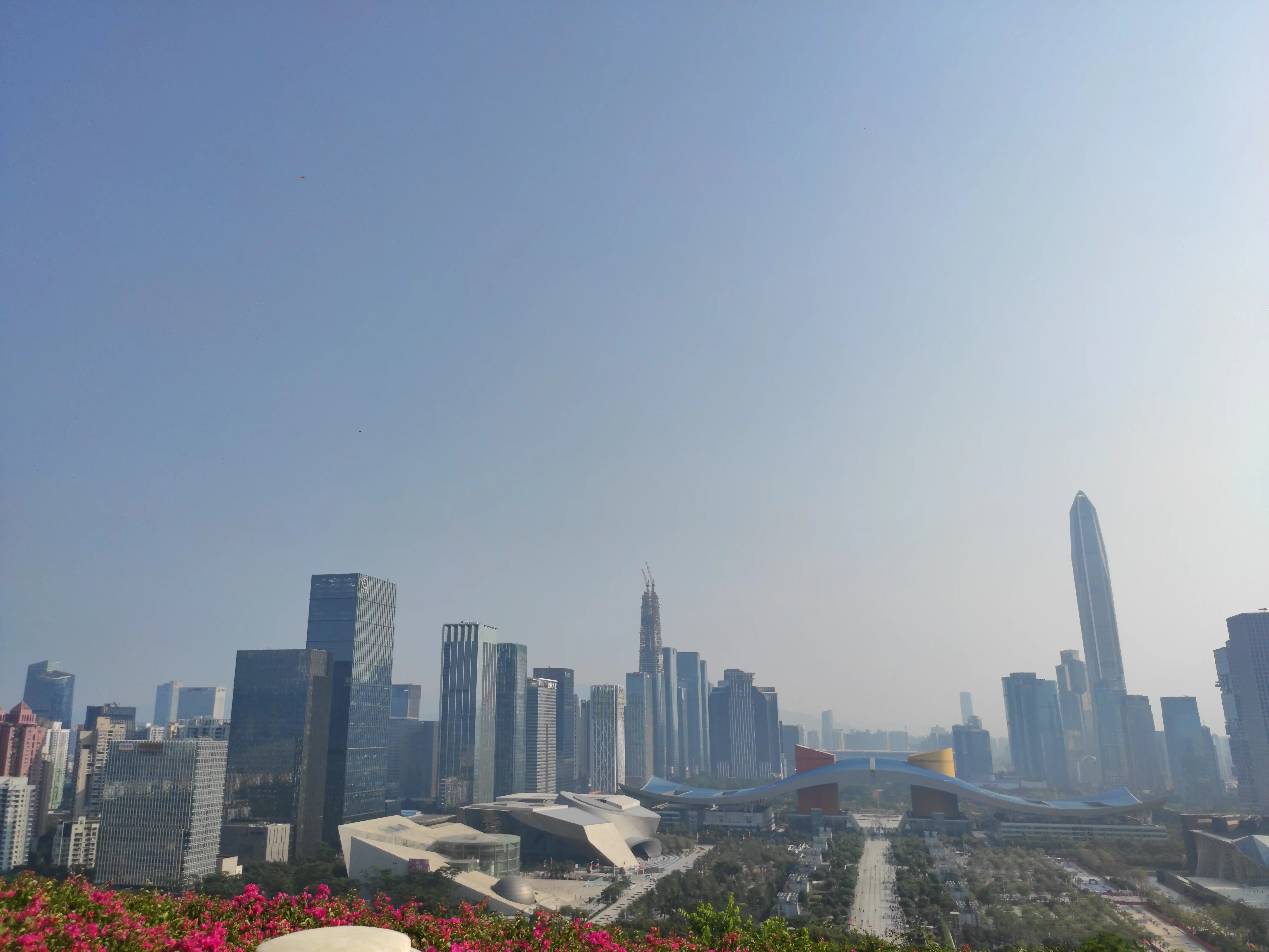 莲花山-山顶俯瞰中轴线